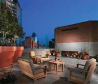LUXURY LIFE: The Ashton, named the High-Rise Project of the Year, brought many condo-style amenities and features to the Dallas market, including a rooftop view of the city's skyline. Colors also ruled the competition, including the Fiesta House (below), awarded the prize for Senior Project of the Year.