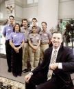 Laramar Group CEO Dave Woodward relies on his property-level staff, like this group at the Hunter's Glen Apartments in Aurora, Ill., to make key pricing and concession decisions for his company.