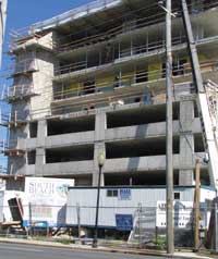 GOING UP: Hurricanes in the South are expected to impact pricing even on projects like this one in Ocean City, Md.
