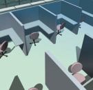 EMPTY CUBES: At one time, the offices of Bostic Construction in Greensboro, N.C., were bustling with people and activity. Now, the atmosphere is much quieter, as the company has scaled down to a few employees.