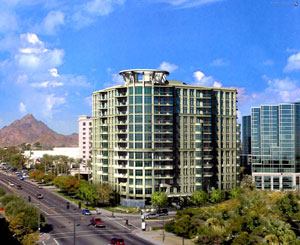 Esplanade Place was the fastest-selling luxury project in the Phoenix valley in 2003. Some condos sold for more than $1 million. The 12-story high-rise offers 56 luxury units developed by the Pivotal Simon Group with GHE&Associates Inc. Amenities include valet parking and a rooftop spa.