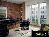 MAKING DO: Original features such as interior brick walls and a detailed façade add character to this office-to-residential conversion. The brick walls add urban character to the stylized interiors, while balconies and modern windows and doors maintained the façade's integrity.