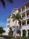 Maisonette-style living at Sea Colony in Vero Beach, Fla., features three levels above parking and a lobby. Developed by Mason Simpson, the property has four units per floor.