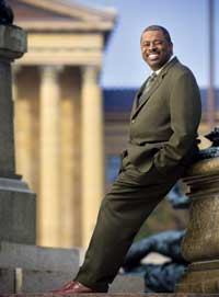 Carl Greene, shown in front of the Philadelphia Museum of Art, has transformed the city's once-troubled housing authority into a thriving agency.