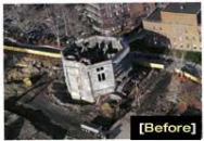 The landmark Octagon Tower has been meticulously restored to its 19th-century glory and is now the centerpiece of a 500-unit residential development. The tower, listed on the National Register of Historic Places, features a recreated "flying" circular staircase.