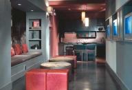 At Cityville Fitzhugh, a Dallas property designed by James, Harwick + Partners and owned by First Worthing, residents can relax in the lounge, which features a kitchen, television, and Internet access.