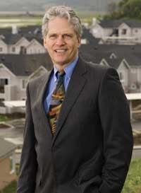 David Kunhardt, senior vice president of Aegon USA Realty Advisors, stands by Bay Vista, a 220-unit garden-style apartment property in Novato, Calif. Aegon acted as a limited investment partner on the project, which is among the latest affordable housing partnerships between the tax credit firm, Shea Properties, and Centex Homes.
