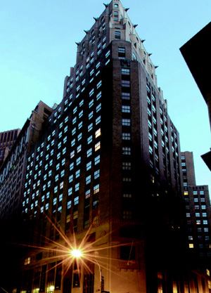 NOT ALL BUSINESS: The Crest at 63 Wall Street is located in the heart of New York's financial district.