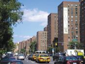 A sign advertises “Luxury Rentals” at Tishman Speyer's 110-building Stuyvesant Town and Peter Cooper Village complex.