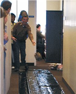 The annual Thanksgiving turkey bowl is a big hit among employees. It's just one way Laramar staff kick back.