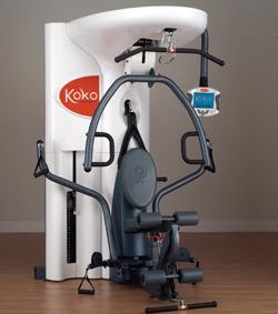 PERSONAL TRAINER: The Koko Smartrainer by Koko Fitness is a “smart gym.” The equipment boasts exercise guidance technology and is designed specifically for people who want help with a strength-training program, but don't have the confidence, the time, or the money to hire a personal trainer. The strength training equipment, which is operated by interactive software and a “Koko Key” for each user, has a variety of programs such as Sports Conditioning or Fit Mom and provides more than 70 different exercises. For more information, call Koko Fitness at 877-781-KOKO or visit www.kokofitness.com.