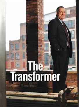 Kevin McGowan checks on the construction status of one of his firm's latest projects to change the face of downtown St. Louis. GEW Lofts will offer 60 condos and 36,000 square feet of commercial and retail space.