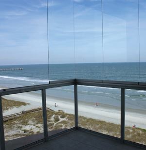 WATER WORLD: NanaWall Systems' NanaWall SL72 meets National Fenestration Rating Council standards and is able to endure 18 pounds of water per square foot and 5 gallons of water per minute without leaking. Similar to a wall of floor-to-ceiling glass panels, NanaWall's engineered panels glide and stack to the side when opened, blurring the line between the indoors and outdoors. For more information, contact NanaWall at 800-873-5673 or visit www.nanawall.com.