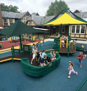 CHILD'S PLAY: Landscape Structures has introduced seven new components for its Evos play system. Evos structures are designed to offer physical, mental, and creative challenges, and the new play structures help build upper-body and core strength, as well as agility and balance, in kids ages 5 to 12-plus. Each new Evos component is constructed of durable, powder-coated galvanized steel, along with other sturdy materials such as Corocord Climbing Cables. For more information, call Landscape Structure at (888) 4FUNLSI or visit www.playlsi.com.