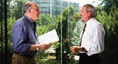 Rabbi Bruce Kahn (left) and Donald Kahl of the Equal Rights Center have raised the stature of accessible housing issues. But Kahl will soon run the show on his own.