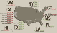 UPS AND DOWNS: Here are the 20 markets estimated to see the biggest gains and drops in home equity through 2012, according to a study by the Center for Economic and Policy Research.