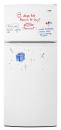 Jot It Down : The Jot refrigerator from Amana is the first dry-erase refrigerator in the United States. Its exterior surface

can be used to record messages, manage schedules, draw pictures, or compete in a friendly game of tic-tac-toe. It features a sleek design, rounded edges and corners, hidden hinges, and an integrated door handle. Amana has partnered with Crayola to provide blue and black dry-erase markers with each Jot refrigerator. For more information, call Amana at 866-616-2664 or visit www.amana.com.