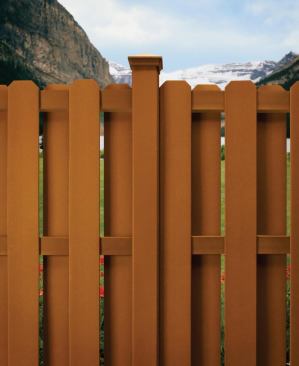Pretty Picket: Trex has reinvented one of the icons of the “American Dream” with its new Trex Surroundings collection,

a traditional picket fence style that can be installed either in a straight picket or shadow-box picket design. Like all Trex products, Surroundings is constructed of composite materials, making posts and pickets resistant to rot. The collection requires little maintenance and no painting or staining. For more information, call Trex at 800-289-8739 or visit www.trex.com.