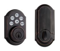 Remote Control: Kwikset’s SmartCode Signature Series keyless entry deadbolt can be programmed for both residents and temporary access. It also is the only product in its category to feature a motorized deadbolt. Remote access will give users the ability to lock and unlock doors via a remote control, cell phone, security system touch panel, or secure Web access. For more information, call Kwikset at 1-800-327-LOCK or visit www.kwikset.com.