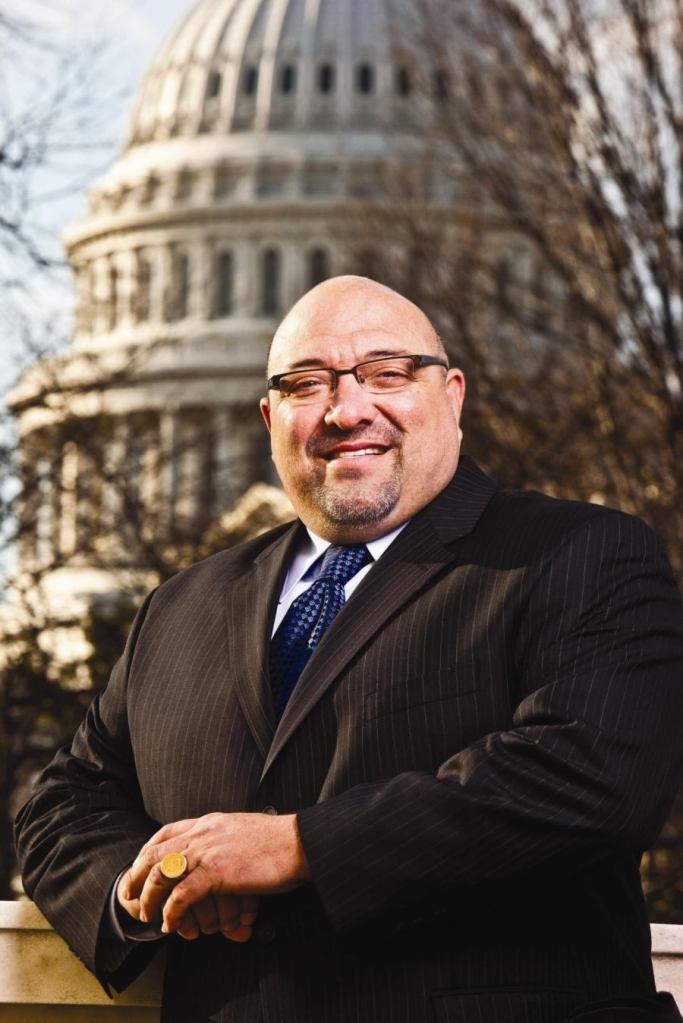 Moe Vela stands near the US Capitol Building in Washington, DC on Friday, January 9, 2009.