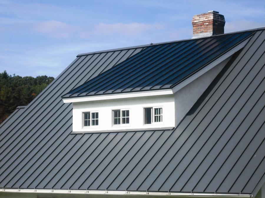 Englert LEED-compliant standing seam metal roof with photovoltaic laminates delivers much of the energy needs of the average American home without tapping into local utility resources.  (PRNewsFoto/Englert Environmental) (Newscom TagID: prnphotos079480)     [Photo via Newscom]