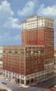 PAST AND PRESENT: Adjacency to a historic hotel will help Fort Shelby Tower Apartments lease its 54 apartments and two

penthouse units.