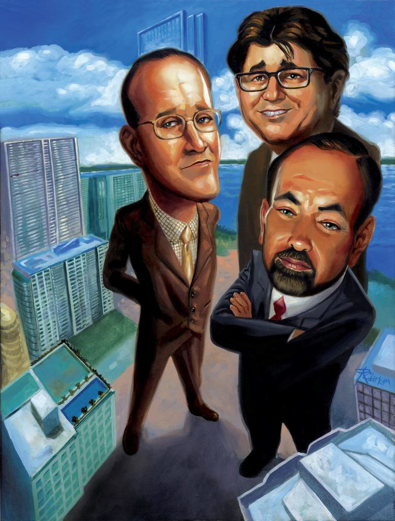 Clockwise from top: Jay Jacobson, Jorge Perez, Joel Altman