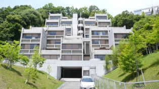 Rokko Housing One • Location: Kobe, Japan • Architect: Tadao Ando Built: 1983 • Units: 20 Notable: The nine-story landmark was built “into” its landscape—a 60-degree slope on the southern edge of the Rokko Mountains. The configuration takes advantage of the site’s natural constraints, resulting in more privacy and expansive views.