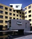 Makuhari Housing • Location: Chiba, Japan • Architect: Steven Holl • Built: 1992 • Units: 190 Notable: The belvedere located at the top of the building offers panoramic views of Tokyo Bay and Mount Fuji. The building also includes retail space, public facilities, and two intimate courtyards.