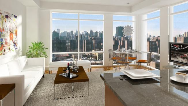 Change of Plans: 119th and Third, originally planned as condos, now offers 90 rental units with city views. Monthly rents range from $1,650 for a studio to $4,750 for a three-bedroom.