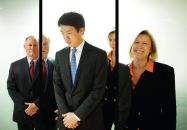 Top Unit: The JRK executive team includes (L to R): JRK Property Holdings executive vice president ?John McKee; JRK Birchmont Advisors fund president Bobby Lee; and JRK Residential Group president Lauretta Collins.