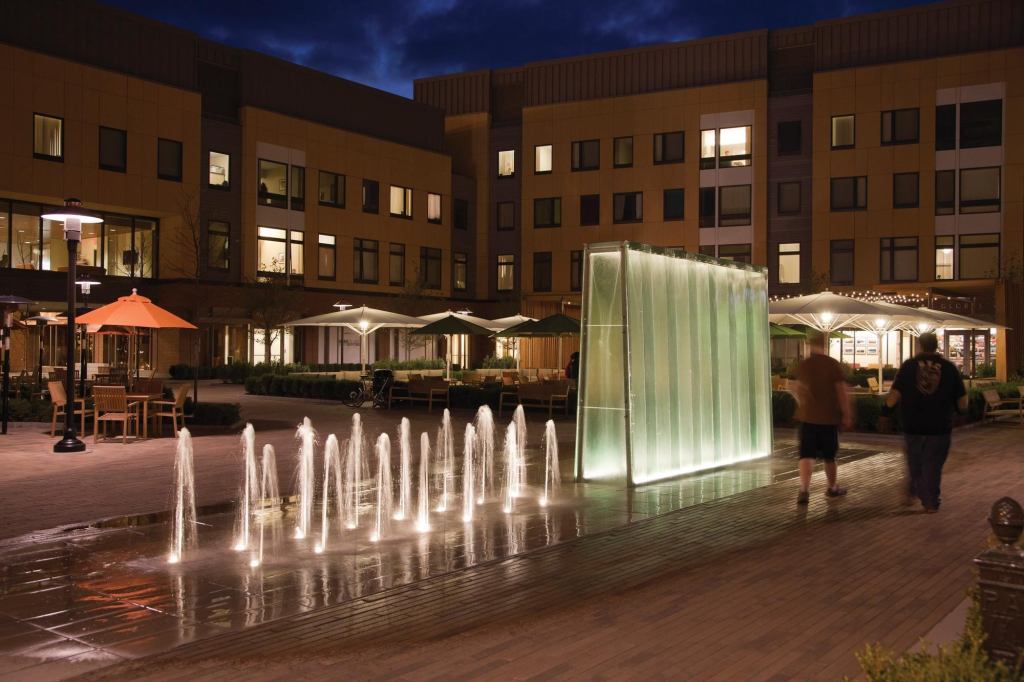 Jet Set:  The 180 Series Can Jet from Hobbs Architectural Fountains is a flush-mounted unit that contains everything needed for an interactive spray effect. Each can contains one -inch-orifice clear-stream jet (which can be turned on and off by the main control panel) as well as LED lighting. Constructed of stainless steel, the jet features a 15-degree adjustable-nozzle, throttling ball valve for precise water performance. For more information, call Hobbs Architectural Fountains at 877-426-4622 or visit ww.hobbsfountains.com.