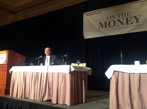 Pinnacle's Rick Graf discusses the state of the multifamily industry at the AFT Live conference in Las Vegas on April 8.