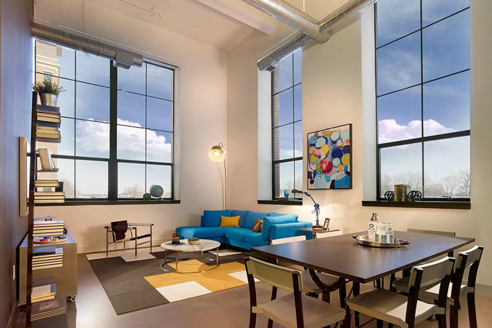 A former General Electric plant in New Jersey has been transformed into 160 future for-sale townhomes and 361 loft-style rental apartments.