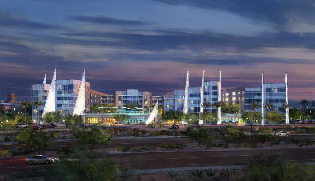 Lennar Multifamily's Skywater at Town Lake, Tempe, Ariz., exterior rendering.