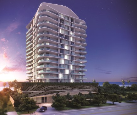 Sabbia Beach, a 68-unit boutique property in Pompano Beach north of Fort Lauderdale developed by Canadian firm Fernbrook Homes, is the city’s first “toes-in-the-sand” residence in nearly a decade. The building’s unique terraces allow for some units to boast 3,900 square feet of outdoor living space.