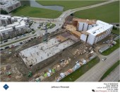 Using drones to keep visual track of project development can keep all team members, and company executives, in the know at every stage of construction.