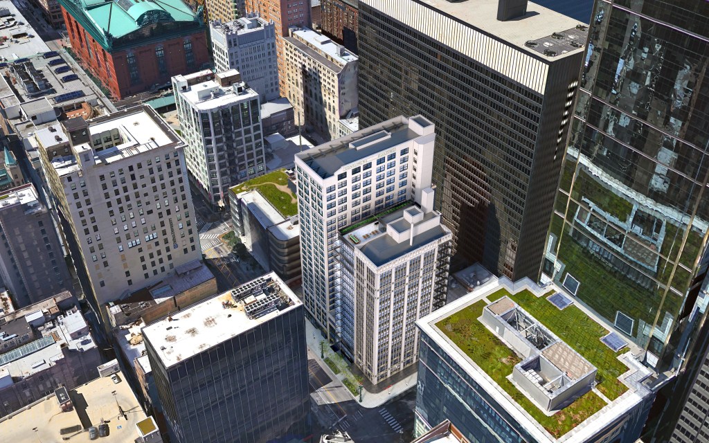 A rendering of the upcoming State Street redevelopment project.