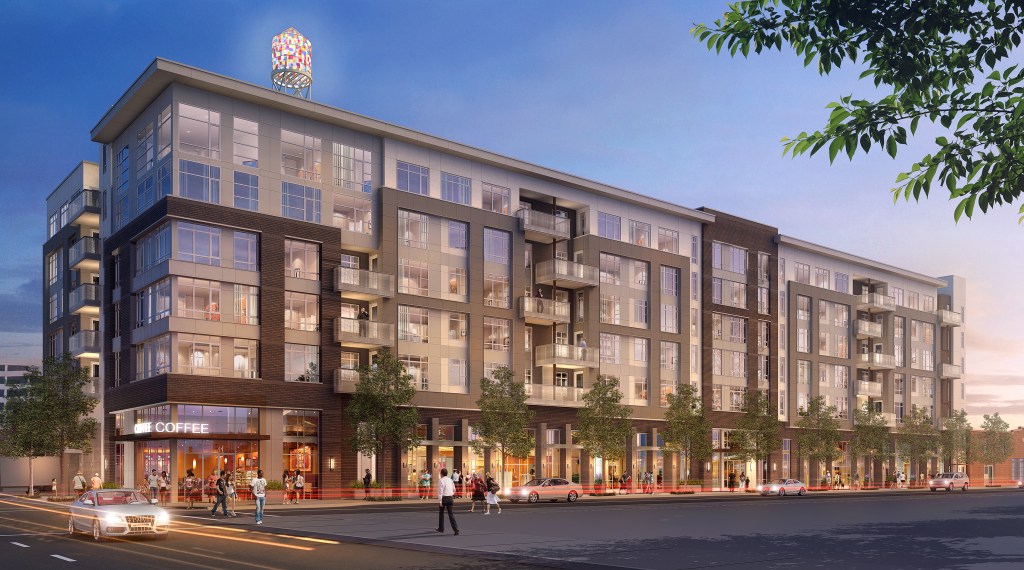 A rendering of the Alexan Webster, a mixed-use community slated for completion in 2019.