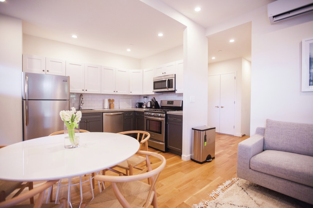 A communal space in Common's Havemeyer Home in Brooklyn's Williamsburg neighborhood.