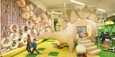 A rendering of the Kids’ Playroom at 21 West End on the Upper West Side of Manhattan. 