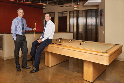 Blackfin's Andrew Buchanan (left) and Doug Root, photographed for Multifamily Executive in December 2016.