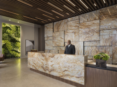 The front lobby at The Paramount.