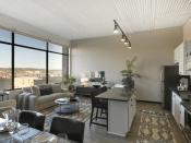A unit interior at Timberland Partners’ newly-opened 333 on the Park renovation project.