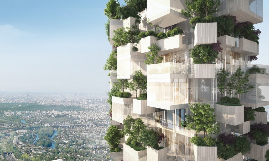 Forêt Blanche will be covered in 2,000 trees, plants, and shrubs.