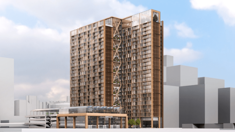 The zero-energy Building Positive + Living Well concept community is all electric with zero emissions.
