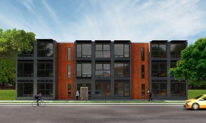 A rendering of Seattle multifamily infill made from Bloks