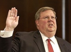 Brian Montgomery at a Senate confirmation hearing during the George W. Bush administration.