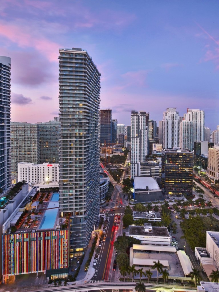 Related opened the Miami SLS Brickell tower (pictured) in November 2016, a 54-story high rise and 2017 winner of the MFE Awards. Earlier this June, the firm opened the SLS LUX across the street.