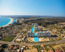 The world’s first Crystal Lagoons amenities, at San Alfonso del Mar (above left) and Laguna Vista (above right) in Algarrobo, Chile.